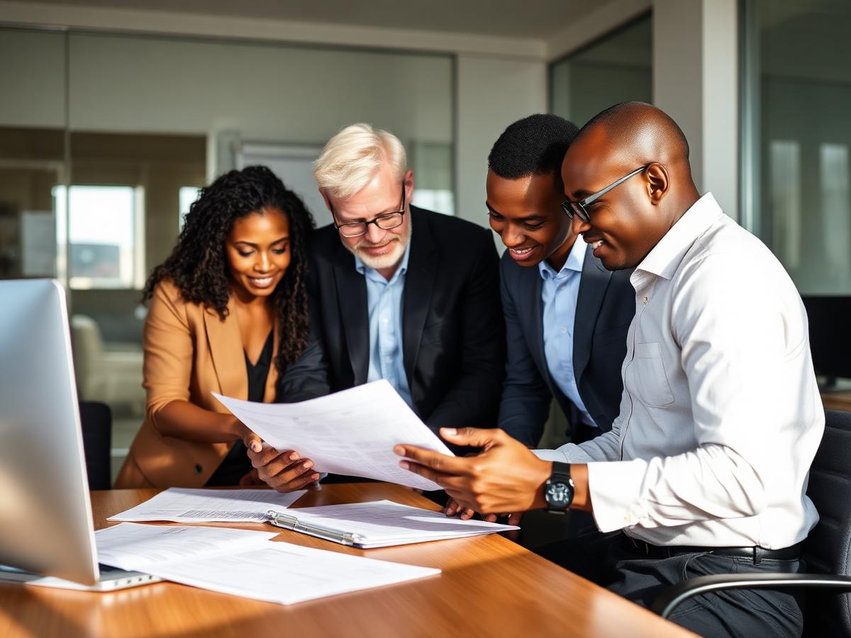 WarthogInsure consultants reviewing a group scheme with a client
